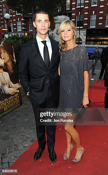 Matthew Good and girlfriend Sophie Dymoke attend the pre-drinks party of Brideshead Revisited at Bluebird on September 29, 2008 in London, England.
