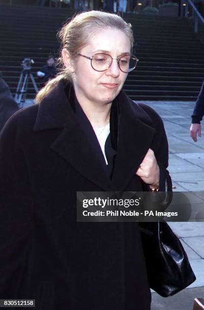 Home office pathologist Anna Kelsey leaves Manchester Magistrates court following the cororners inquest into the death 'Mary', one of the siamese...