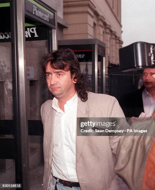 Gerard Conlon one of the Guildford Four arriving at Clerkenwell Magistrates' Court.