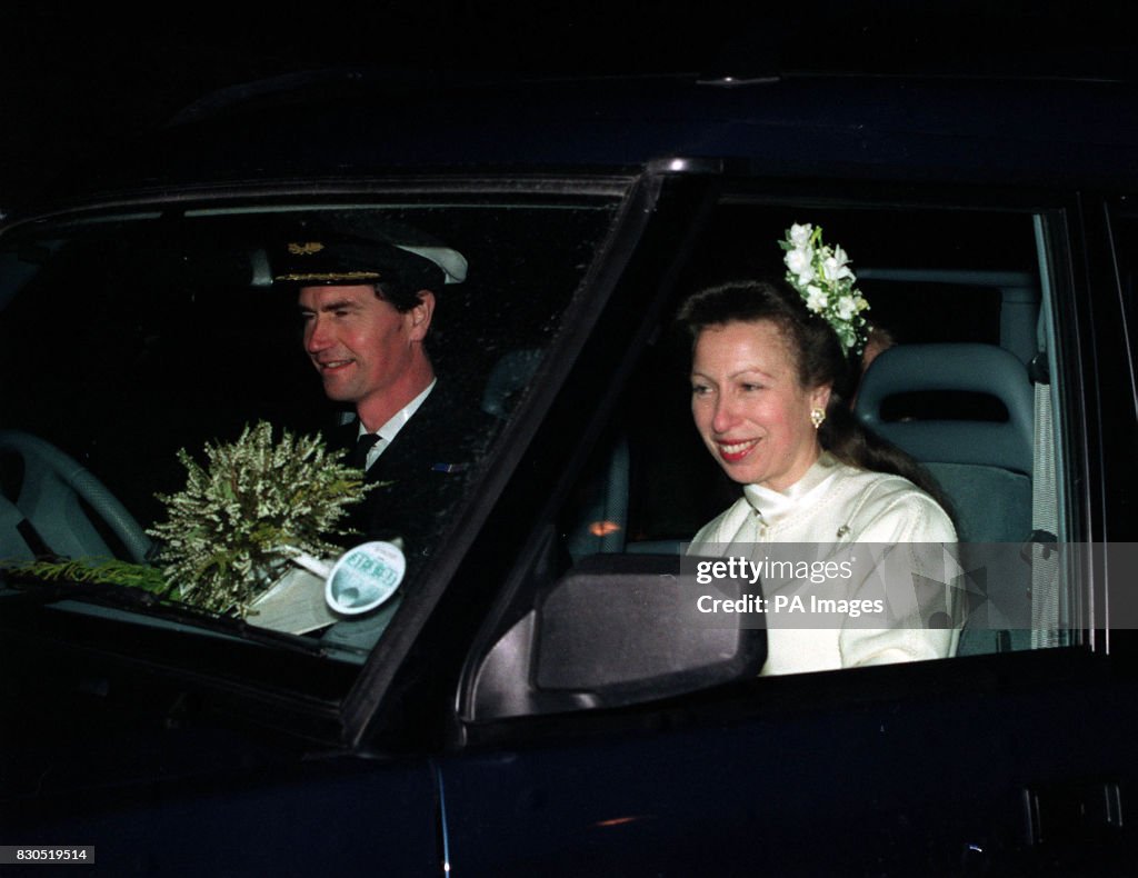 Royalty - Princess Royal and Commander Timothy Laurence Wedding - Crathie Church