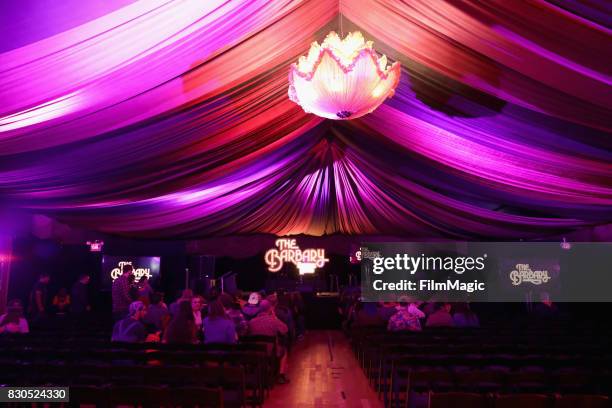 Festivalgoers take their seats at The Barbary Stage during the 2017 Outside Lands Music And Arts Festival at Golden Gate Park on August 11, 2017 in...