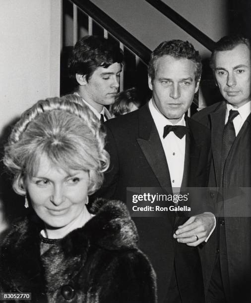 Scott Newman, Paul Newman, Joanne Woodward and guests