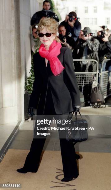 Actress Felicity Kendal arrives for the South Bank Awards, at the Savoy Hotel in London. The awards recognise achievements in all fields of the arts...