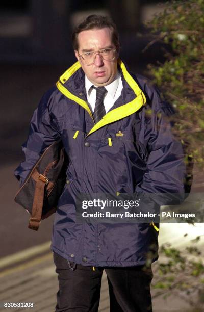 Andrew Smith arriving at Gloucester Crown Court, after he was involved in a car accident, where he reversed his car over 4 year old Patrick O'Malley,...