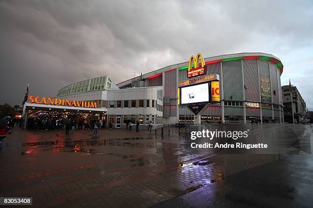 Exterior view of the Scandinavium Arena where Ottawa Senators captain Daniel Alfredsson is honoured as one of the "all-time favourites" of the...