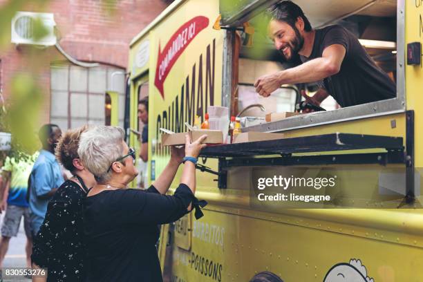 food trucks - mexican food catering stock pictures, royalty-free photos & images