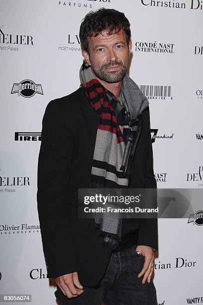 Designer Yvan Mispelaere at the Patrick Demarchelier's exhibition Party on September 29, 2008 in Paris, France.