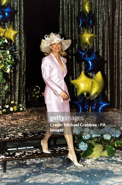 Jilly Johnson attending The Lady Taverners Spring into Spring Fashion Show, at The Dorchester Hotel, in London.