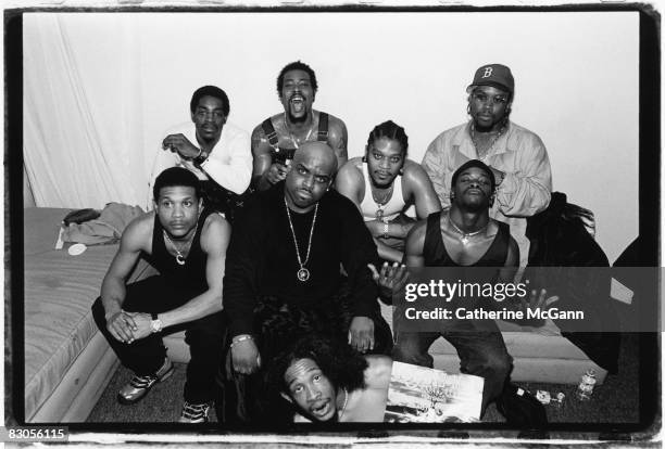 Southern rap artists Goodie Mob, featuring Cee Lo who subsequently went on to form Gnarls Barkley, pose for a portrait in March 1993 in New York...