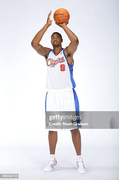 DeAndre Jordan of the Los Angeles Clippers poses for a portrait during NBA Media Day on September 29, 2008 at the Clippers Training Facility in Playa...