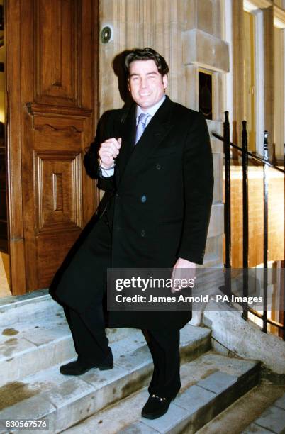 Television chef Ross Burden arriving at the Cinnamon Club, at The Old Westminster Library, in London, for a celebrity launch dinner and cocktail...