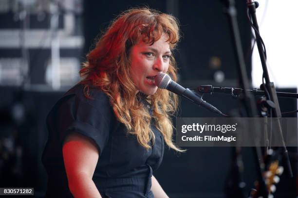 Musician Cary Ann Hearst of Shovels & Rope performs on the Sutro Stage during the 2017 Outside Lands Music And Arts Festival at Golden Gate Park on...