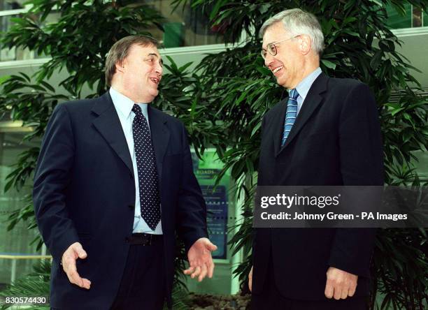 Britain's Deputy Prime Minister John Prescott welcomes the appointment of Richard Everitt , as the new Chief Executive Officer for NATS by the...