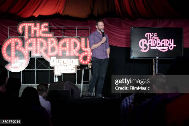 Actor Nick Kroll performs on The Barbary Stage during the 2017 Outside Lands Music And Arts Festival at Golden Gate Park on August 11, 2017 in San...