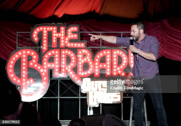 Actor Nick Kroll performs on The Barbary Stage during the 2017 Outside Lands Music And Arts Festival at Golden Gate Park on August 11, 2017 in San...