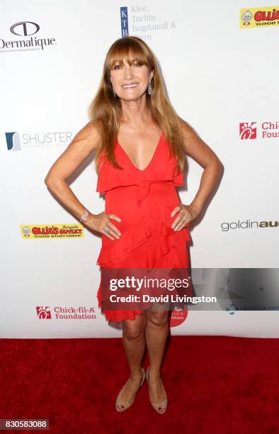 Jane Seymour at the 17th Annual Harold & Carole Pump Foundation Gala at The Beverly Hilton Hotel on August 11, 2017 in Beverly Hills, California.