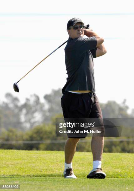 Patrick Warburton attends the 10th Annual weSpark Celebrity Golf Classic on September 27, 2008 at the Glen Annie Golf Club in Santa Barbara,...