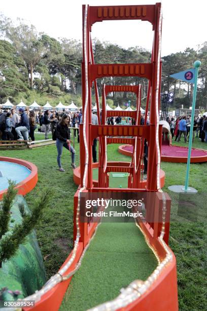 Miniature golf during the 2017 Outside Lands Music And Arts Festival at Golden Gate Park on August 11, 2017 in San Francisco, California.