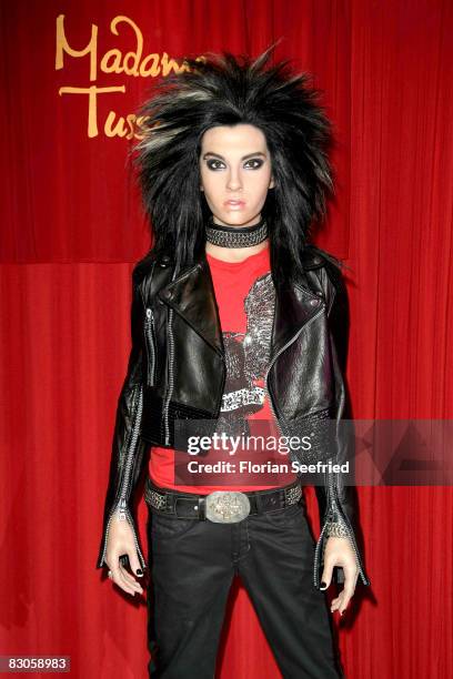 Tokio Hotel's Bill Kaulitz wax figure is being unveiled at Madame Tussauds on September 30, 2008 in Berlin, Germany.