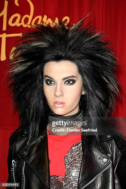 Tokio Hotel's Bill Kaulitz wax figure is being unveiled at Madame Tussauds on September 30, 2008 in Berlin, Germany.