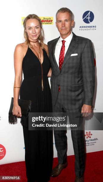 Amanda Enfield and Andy Enfield at the 17th Annual Harold & Carole Pump Foundation Gala at The Beverly Hilton Hotel on August 11, 2017 in Beverly...