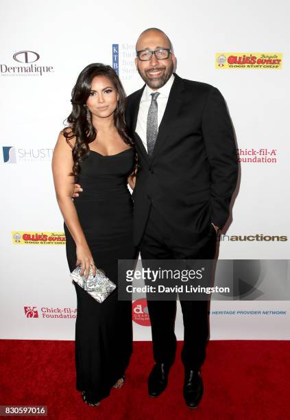 Natasha Sen and David Fizdale at the 17th Annual Harold & Carole Pump Foundation Gala at The Beverly Hilton Hotel on August 11, 2017 in Beverly...