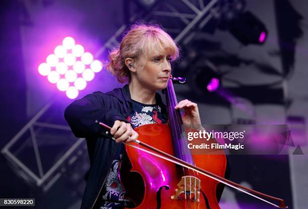 Isobel Campbell of Belle & Sebastian performs on the Sutro Stage during the 2017 Outside Lands Music And Arts Festival at Golden Gate Park on August...