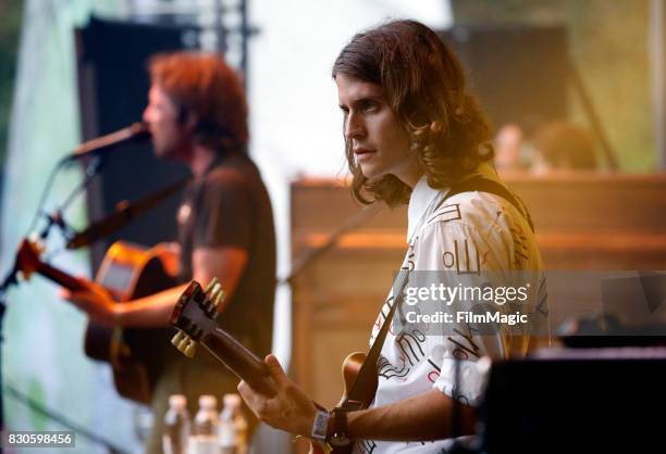 Skyler Skjelset of Fleet Foxes performs on the Sutro Stage during the 2017 Outside Lands Music And Arts Festival at Golden Gate Park on August 11,...