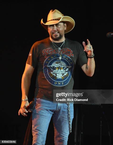 Singer/Songwriter Jason Aldean performs during Jason Aldean's 2nd Annual Concert For The Kids, Benefiting Children's Hospital Navicent Health of Bibb...