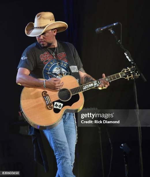 Singer/Songwriter Jason Aldean performs during Jason Aldean's 2nd Annual Concert For The Kids, Benefiting Children's Hospital Navicent Health of Bibb...