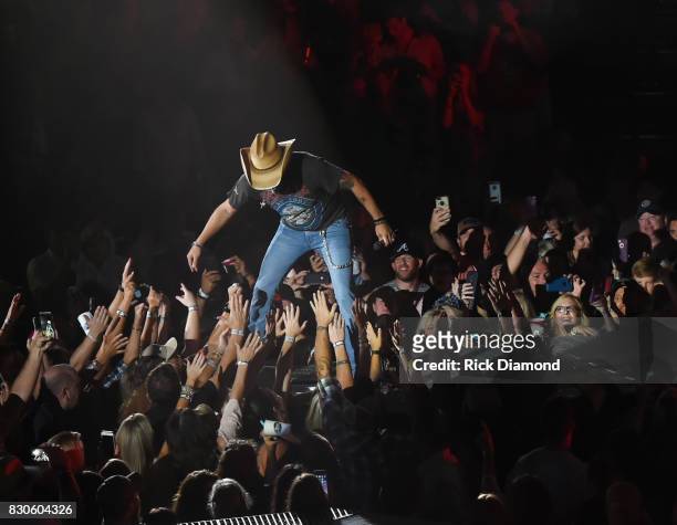 Singer/Songwriter Jason Aldean performs during Jason Aldean's 2nd Annual Concert For The Kids, Benefiting Children's Hospital Navicent Health of Bibb...