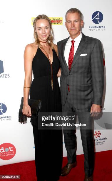Amanda Enfield and Andy Enfield at the 17th Annual Harold & Carole Pump Foundation Gala at The Beverly Hilton Hotel on August 11, 2017 in Beverly...