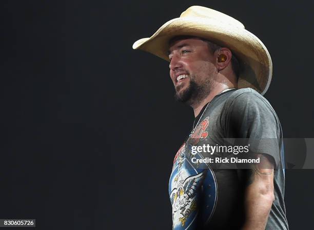 Singer/Songwriter Jason Aldean performs during Jason Aldean's 2nd Annual Concert For The Kids, Benefiting Children's Hospital Navicent Health of Bibb...