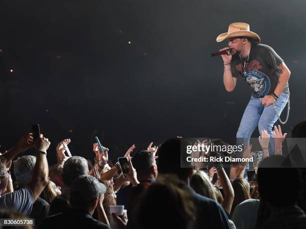 Singer/Songwriter Jason Aldean performs during Jason Aldean's 2nd Annual Concert For The Kids, Benefiting Children's Hospital Navicent Health of Bibb...