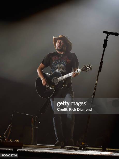 Singer/Songwriter Jason Aldean performs during Jason Aldean's 2nd Annual Concert For The Kids, Benefiting Children's Hospital Navicent Health of Bibb...