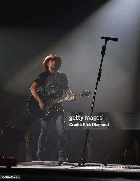 Singer/Songwriter Jason Aldean performs during Jason Aldean's 2nd Annual Concert For The Kids, Benefiting Children's Hospital Navicent Health of Bibb...