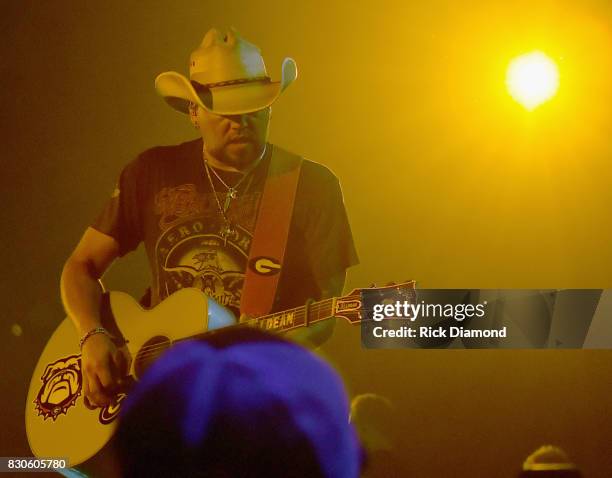 Singer/Songwriter Jason Aldean performs during Jason Aldean's 2nd Annual Concert For The Kids, Benefiting Children's Hospital Navicent Health of Bibb...