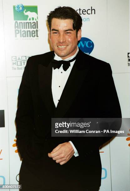 Chef Ross Burden arriving for The Cable TV Awards held at the London Hilton.