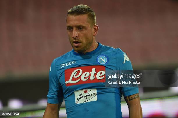 Emanuele Giaccherini of SSC Napoli during the Pre-season Frendly match between SSC Napoli and RCD Espanyol at Stadio San Paolo Naples Italy on 10...