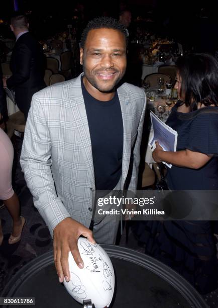 Anthony Anderson attends the 17th Annual Harold & Carole Pump Foundation Gala at The Beverly Hilton Hotel on August 11, 2017 in Beverly Hills,...