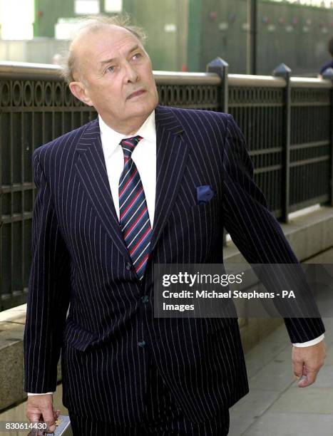 Frank Lockyer, the father of solicitor Sally Clark arrives at the Solicitors Disciplinary Tribunal in London. Mrs Clark who is serving life for...