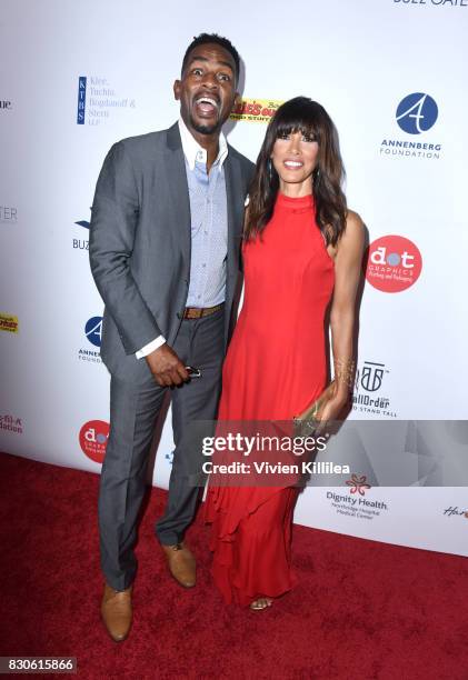 Bill Bellamy and Kristen Baker Bellamy attend the 17th Annual Harold & Carole Pump Foundation Gala at The Beverly Hilton Hotel on August 11, 2017 in...