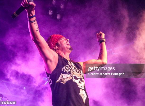 Bret Michaels performs in concert on August 11, 2017 at Mulcahy's Pub and Concert Hall in Wantagh, New York.
