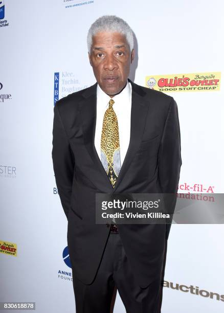 Julius Erving attends the 17th Annual Harold & Carole Pump Foundation Gala at The Beverly Hilton Hotel on August 11, 2017 in Beverly Hills,...