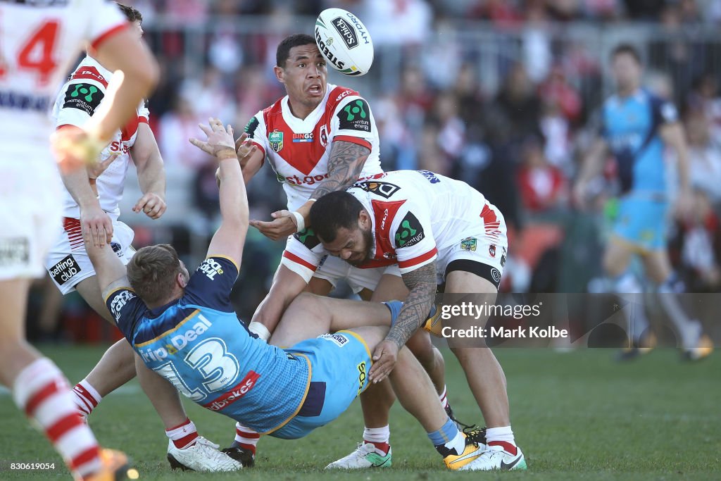 NRL Rd 23 - Dragons v Titans