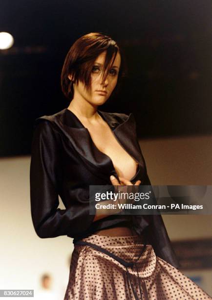 An outfit from graduate designer Daniel Winkworth of Northbrook College shown on the catwalk, during the Gala Awards Show for the 2001 Prince's Trust...