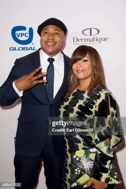 Cool J and Simone Smith attend the Harold & Carole Pump Foundation Gala at The Beverly Hilton Hotel on August 11, 2017 in Beverly Hills, California.