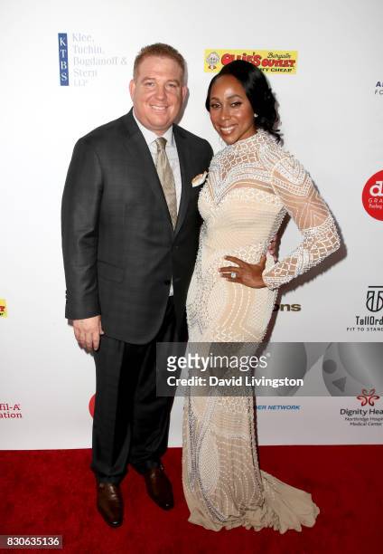 Dana Pump and Leah Pump at the 17th Annual Harold & Carole Pump Foundation Gala at The Beverly Hilton Hotel on August 11, 2017 in Beverly Hills,...