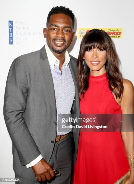 Bill Bellamy and Kristen Baker Bellamy at the 17th Annual Harold & Carole Pump Foundation Gala at The Beverly Hilton Hotel on August 11, 2017 in...