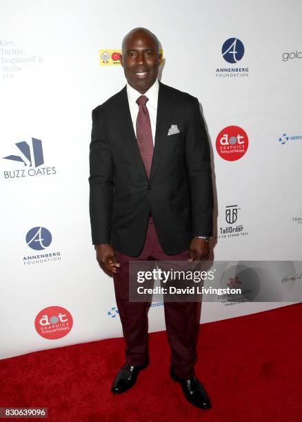 Terrell Davis at the 17th Annual Harold & Carole Pump Foundation Gala at The Beverly Hilton Hotel on August 11, 2017 in Beverly Hills, California.